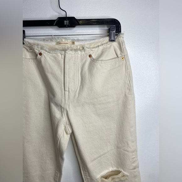 LEVIS WEDGIE STRAIGHT RIPPED WAISTBAND JEANS - Picture 7 of 9